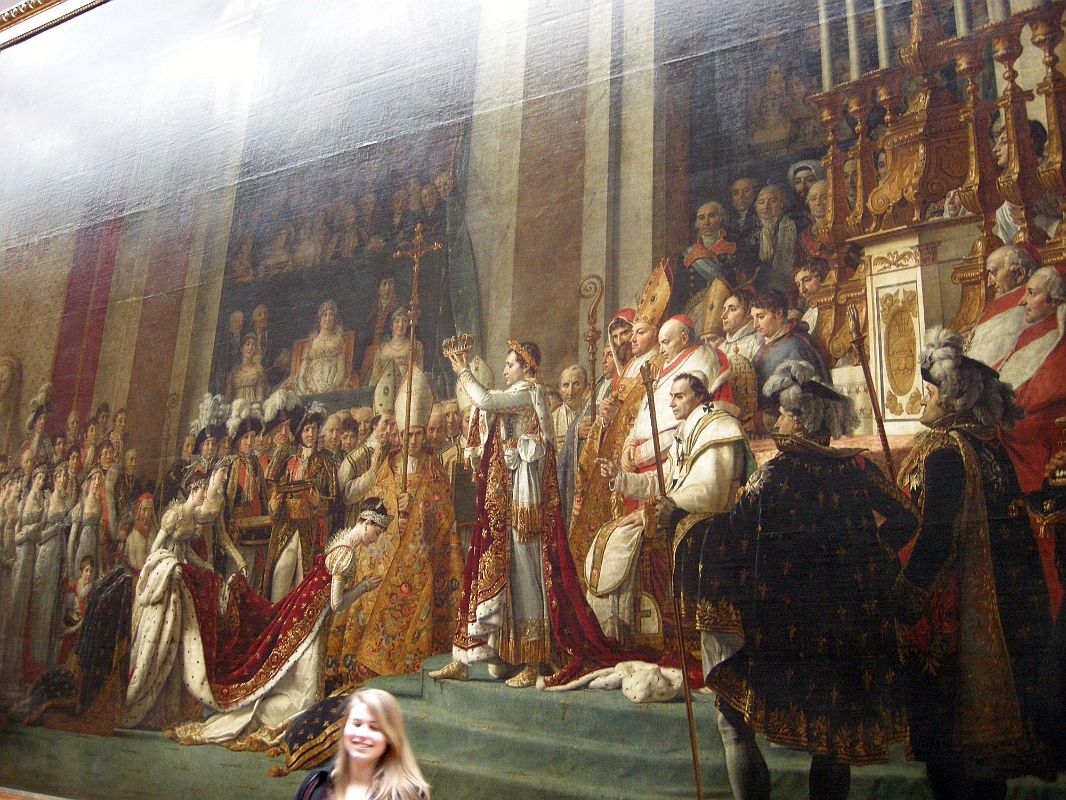Paris Louvre Painting 1807 Jacques-Louis David - The Coronation of Napoleon 1 